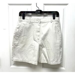 J.Crew Tan Chino Shorts, Stretch Cotton, High Rise, Women's Size 8